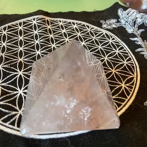 Lavender amethyst crystal pyramid